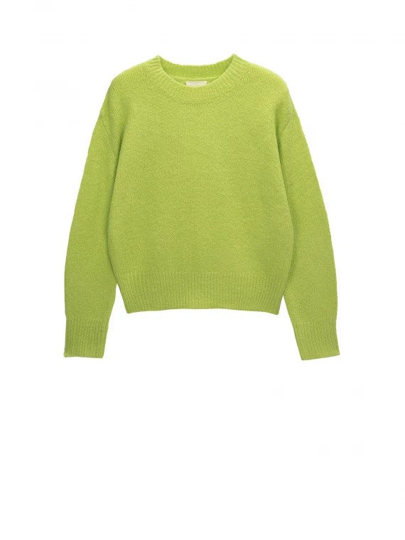 Lime green crew neck sweater