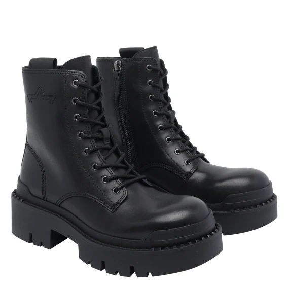 Black ankle boots ash