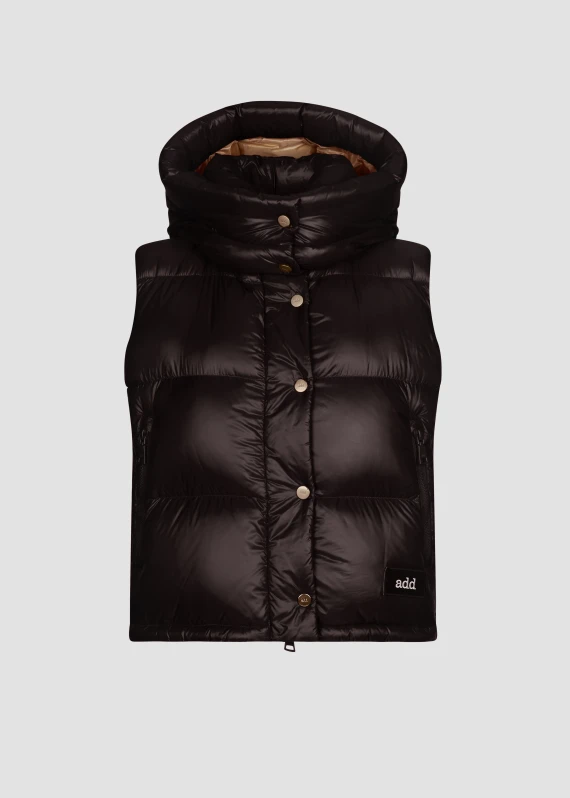 GILET IN PIUMINO IN NYLON LUCIDO