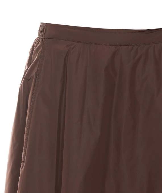 Brown Nylongloss Skirt
