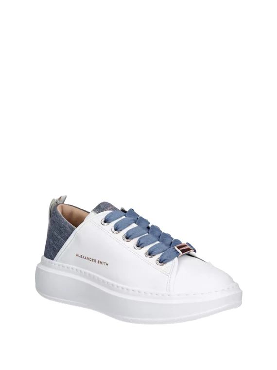 White denim Wembley sneaker