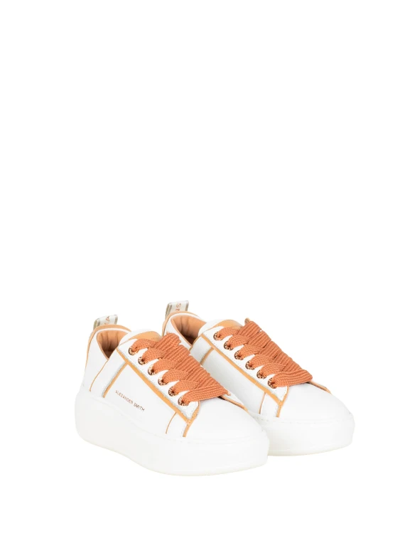 Sneakers WHITE LIGHT COGNAC