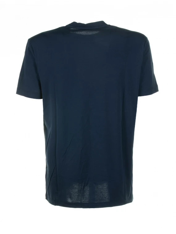 T-shirt blu in cotone