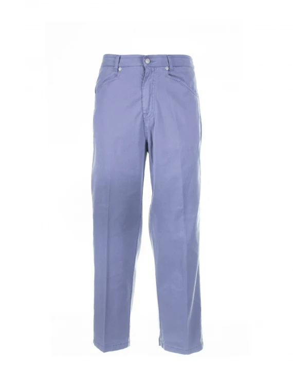Air force blue linen trousers