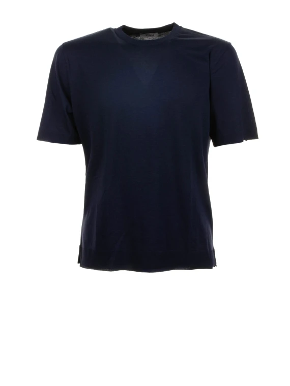 T-shirt blu in jersey