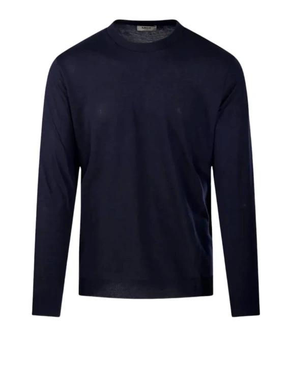 Long-sleeve lyocell sweater in navy Altea
