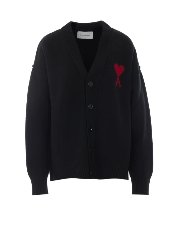Quota Ami de Coeur Logo Cardigan Ami Alexandre Matiussi