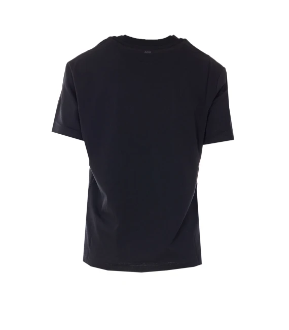 T-shirt e Polo nero Ami Alexandre Matiussi
