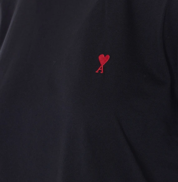 T-shirt e Polo nero Ami Alexandre Matiussi