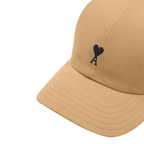 Beige cotton baseball cap Ami Alexandre Matiussi