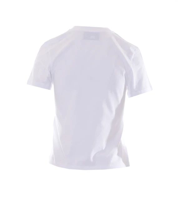 T-shirt bianca in cotone Ami Alexandre Matiussi