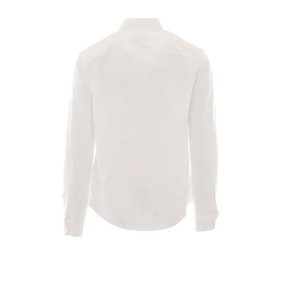 White shirt with embroidered logo Ami Alexandre Matiussi