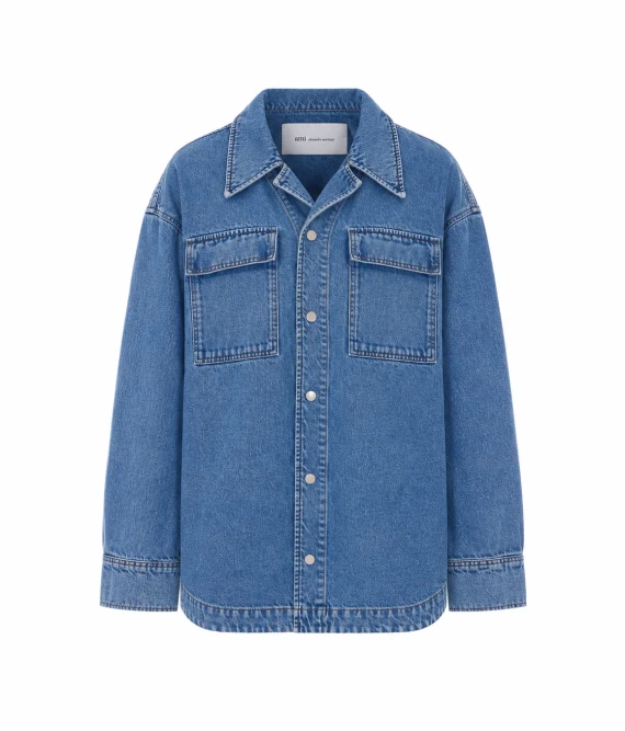 Denim Overshirt Jacket Ami Alexandre Matiussi