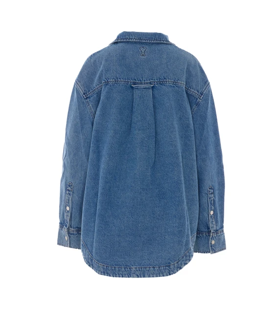Denim Overshirt Jacket Ami Alexandre Matiussi