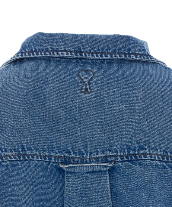 Denim Overshirt Jacket Ami Alexandre Matiussi