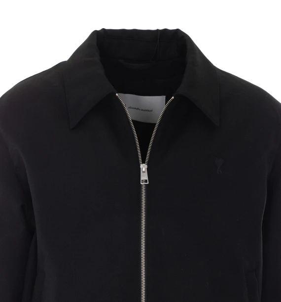 Ami - Alexandre Mattiussi Black Ami de Coeur Jacket Ami Alexandre Matiussi