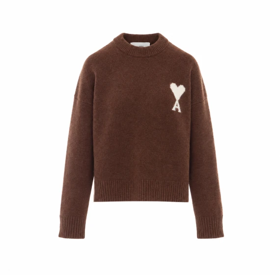 Ami - Alexandre Mattiussi Brown Sweater Ami Alexandre Matiussi