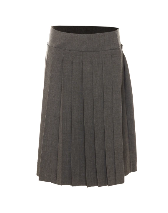 Ami - Alexandre Mattiussi Grey Mini Pleated Skirt Ami Alexandre Matiussi
