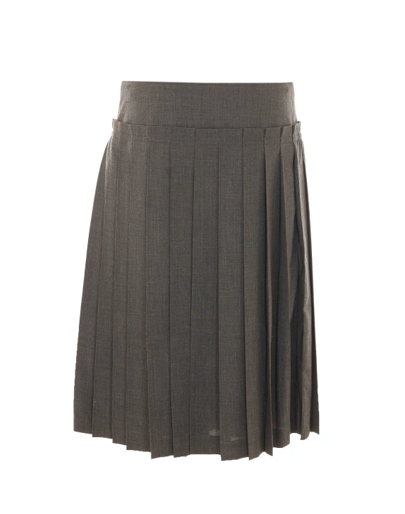 Ami - Alexandre Mattiussi Grey Mini Pleated Skirt Ami Alexandre Matiussi