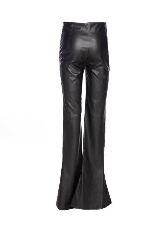 FAUX LEATHER TROMPETTE CARLY PANTS