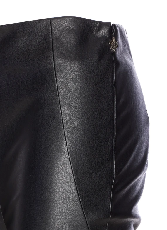 FAUX LEATHER TROMPETTE CARLY PANTS