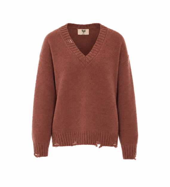 Maglione rosso bruno Tina Aniye By
