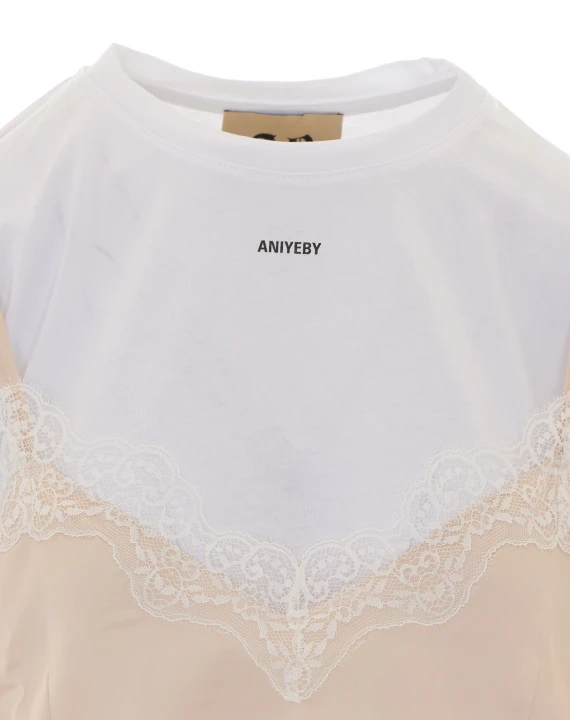 Lila White T-shirt Aniye By