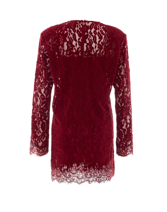 Burgundy lace mini dress Aniye By