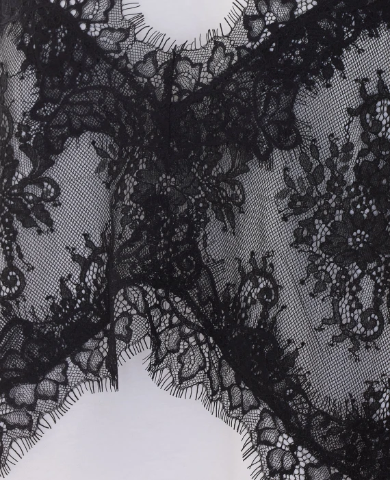 White T-Shirt with Black Lace Aniye By