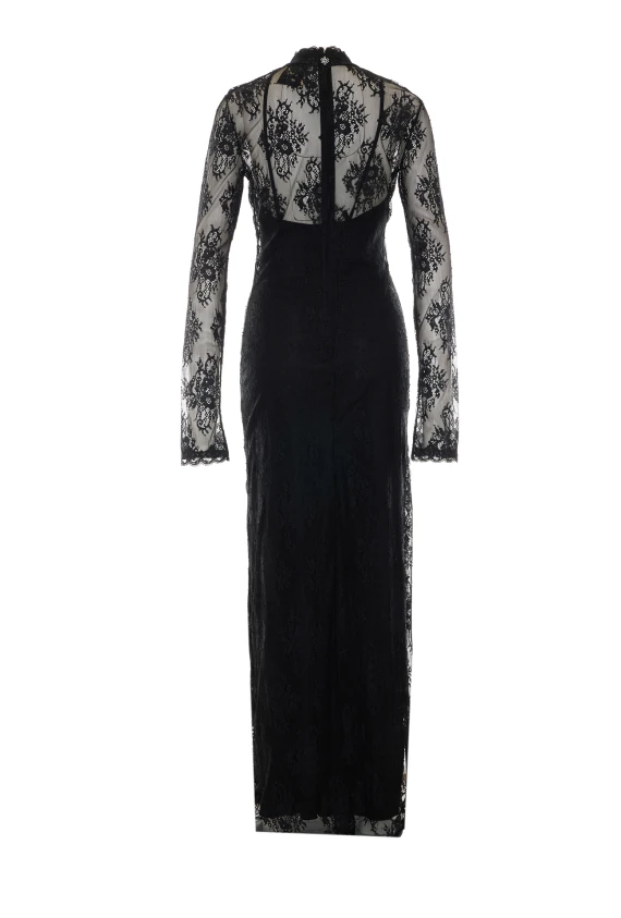 Abito lungo Vivi in pizzo nero Aniye By
