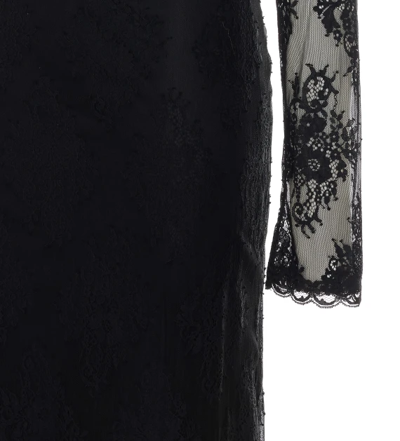 Abito lungo Vivi in pizzo nero Aniye By