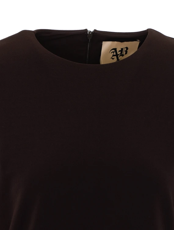 Dark brown short dress Aniye By