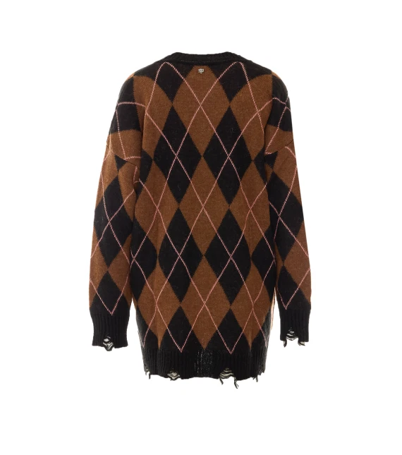 Maglione multicolore con scollo a V Aniye By