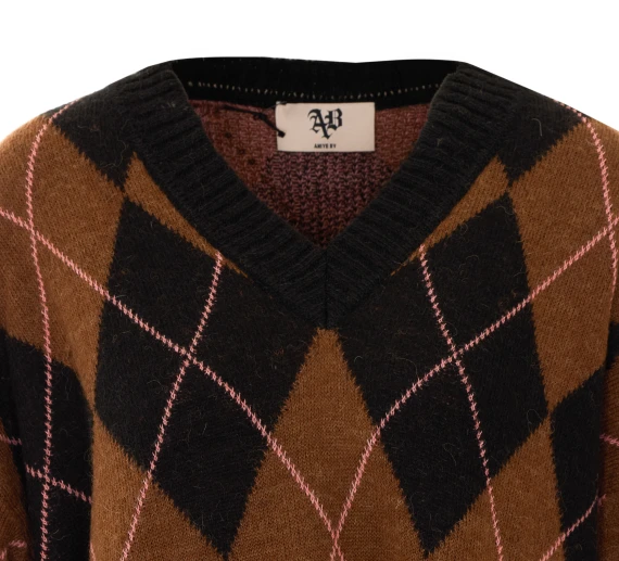 Maglione multicolore con scollo a V Aniye By