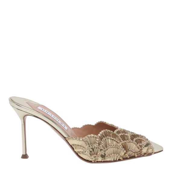 Gold Ce Soir Pump Sandals