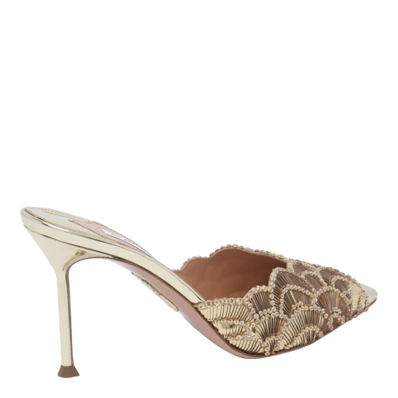 Gold Ce Soir Pump Sandals