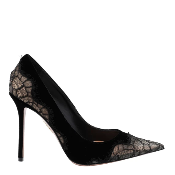 Black Velvet Meadow Pumps Aquazzura