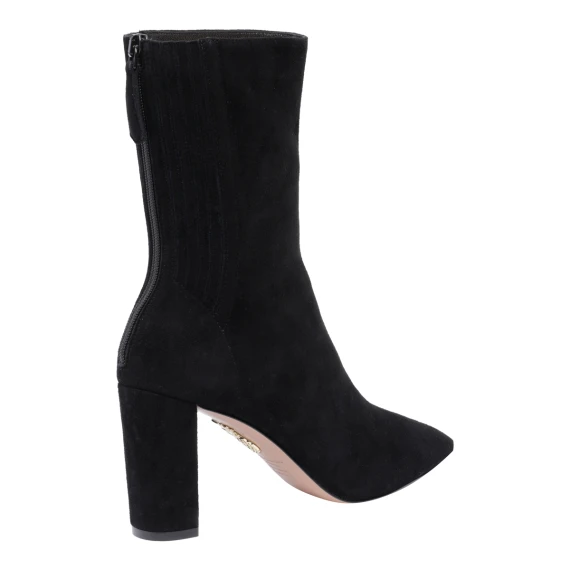 Saint Honore black suede ankle boots Aquazzura