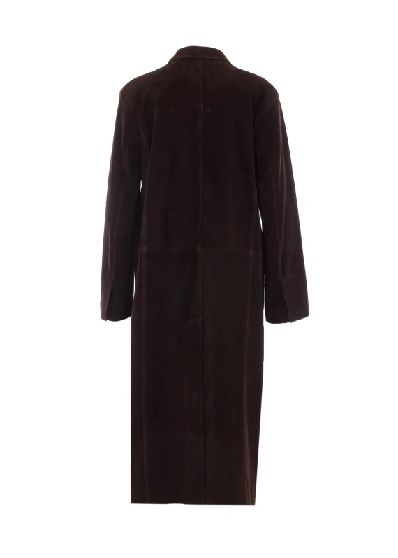 Alissa Gritty long suede coat Arma