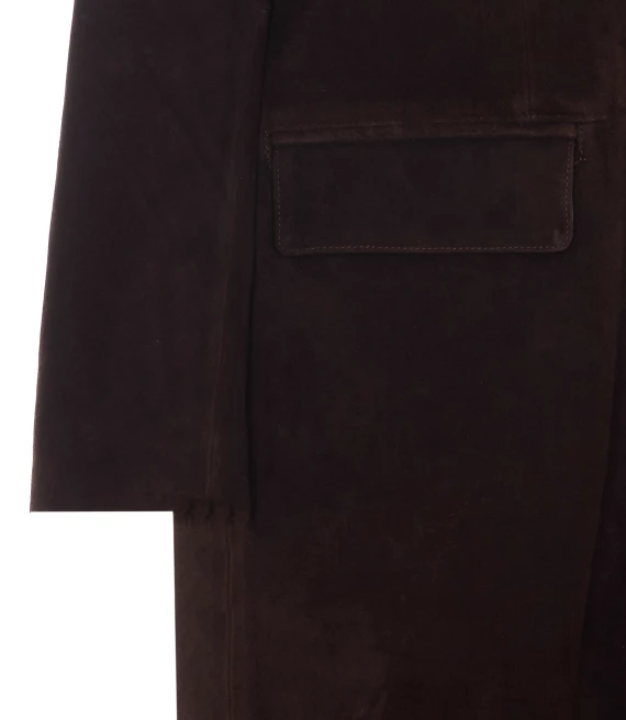 Alissa Gritty long suede coat Arma