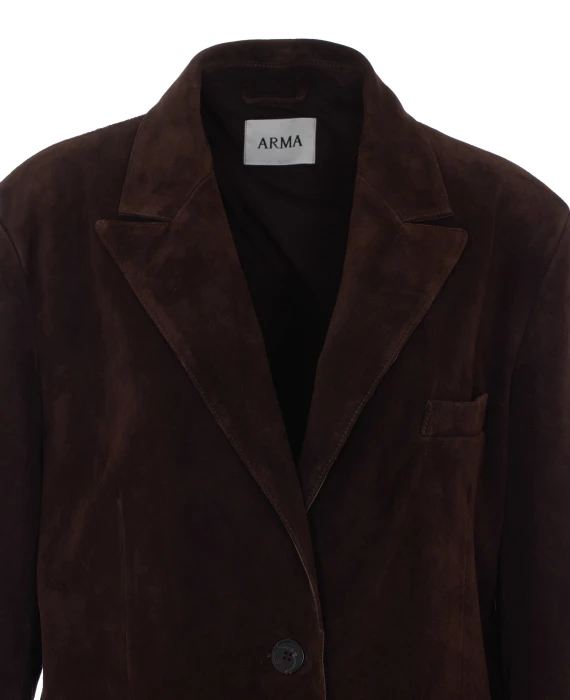 Alissa Gritty long suede coat Arma