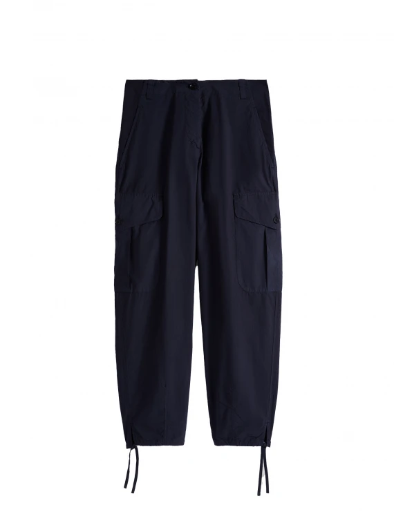 Navy blue cargo trousers