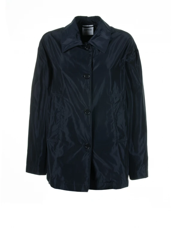 Navy blue jacket with buttons
