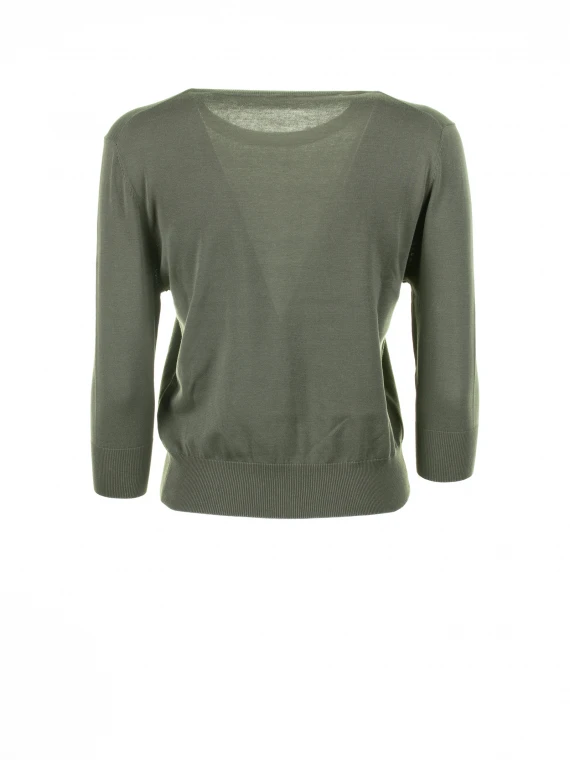 Green shirt with 3/4 sleeves