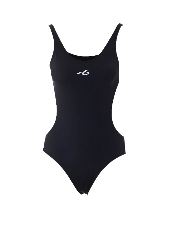 One Piece Logo Swimsuit Balenciaga