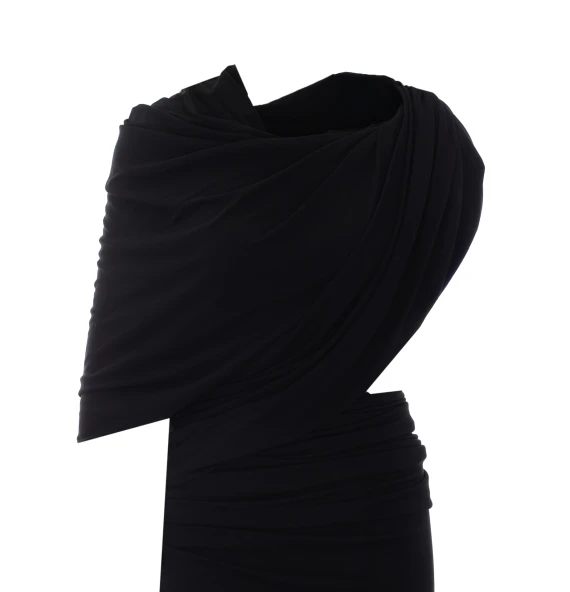Asymmetrical Long Dress Balenciaga