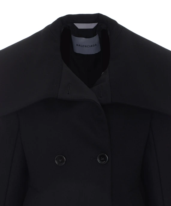 Giaccone nero Balenciaga