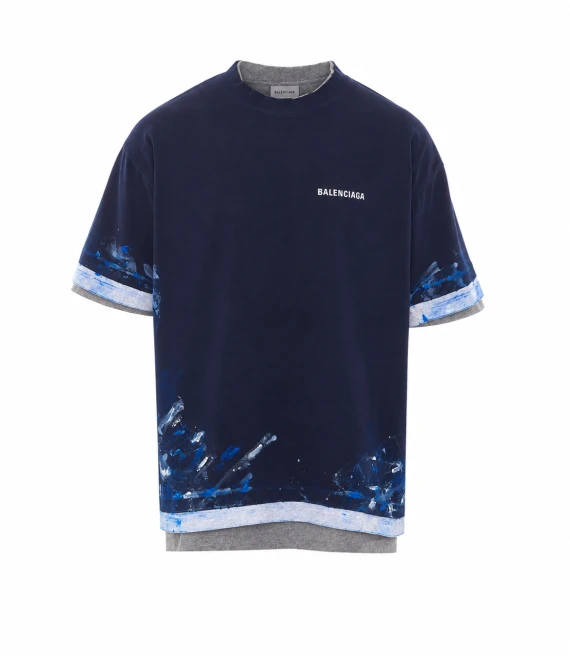 T-shirt e Polo blu Balenciaga
