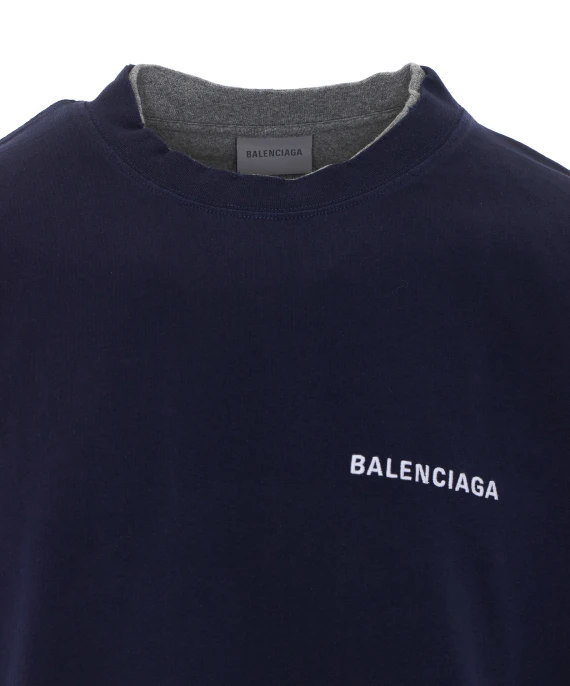 T-shirt e Polo blu Balenciaga
