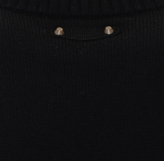 Black wool sweater with knotted front Balenciaga